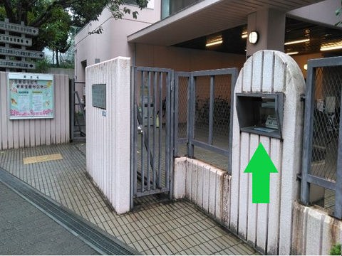 北新宿図書館ブックポストの場所