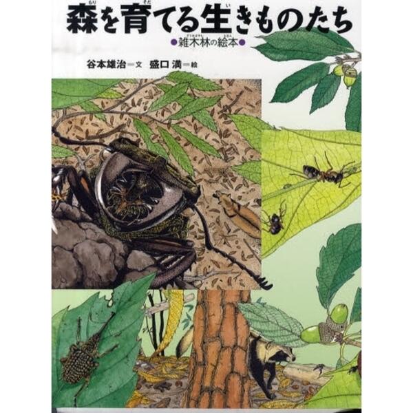 「森を育てる生きものたち-雑木林の絵本」の表紙