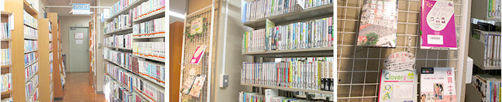 北新宿図書館書架の様子