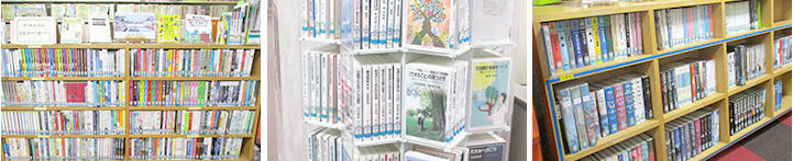 戸山図書館書架の様子