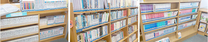 四谷図書館書架の様子